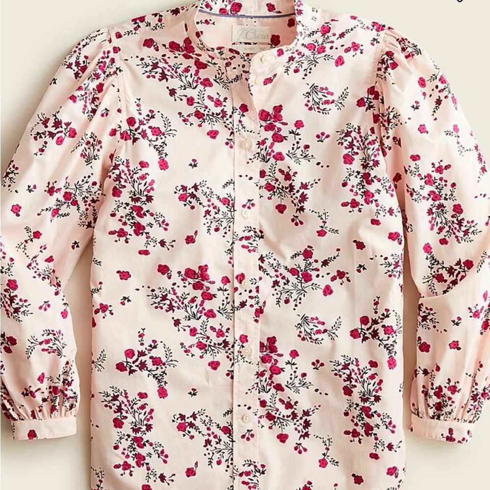 J. Crew Button Down Puff Shoulder Shirt